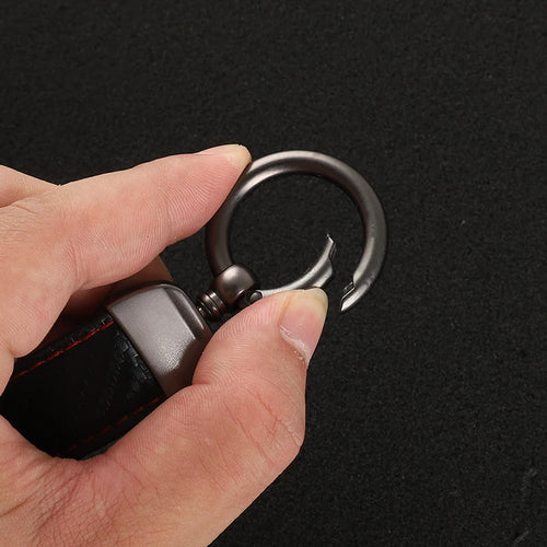 CarbonKey™ – Premium Leather Car Keychain