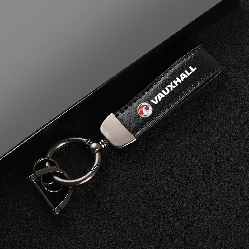 CarbonKey™ – Premium Leather Car Keychain